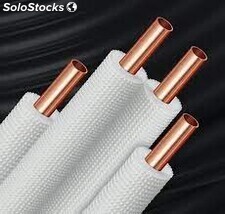 Tubo de cobre frigorifico desnudo 1/2&quot; 12,7x0,8mm, en rollo 25ml, UNE EN 12735-1
