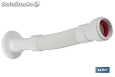 Tubo Flexible 1 1/2 con reductor 1 1/4 | Color Blanco | Medidas 330-690 mm |
