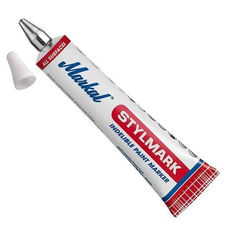 Tubo marcador pintura con punta bola blanco stylmark 140096652