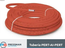 Tubo multicapa PERT-AL-PERT Pressman aislado 16/2mm rojo.R50M