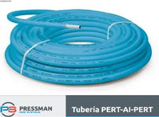 Tubo multicapa PERT-AL-PERT Pressman aislado 18/2mm azul.R50M