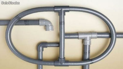 Tubo pvc flexible para desagües Hidrotubo 40 mm gris o blanco - Foto 2