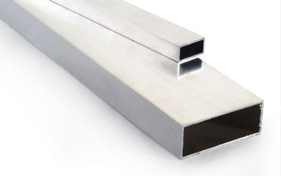 tubo rectangular esquinas cuadradas de aluminio. Precios de fábrica