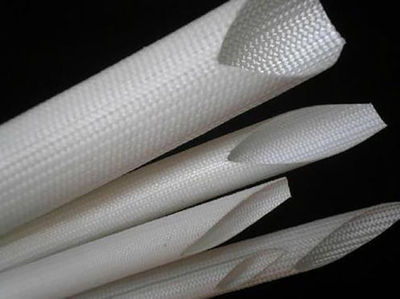 Tubo termorretráctil de fibra de vidrio (fibra exterior dentro de goma)