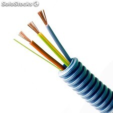Tubos+cables eléctricos precableado, precab 2x1,5mm2 + barryflex H07V-k + guía