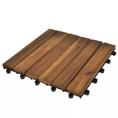 Tuile de plancher en acacia modèle vertical 10 pcs