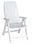 Tumbona silla de resina blanca con posiciones respaldo - 1