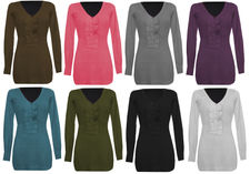 Tuniki swetry sweterki bluzki długi rękaw długie mix kolorów s/m - l/xl