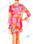 Tunique femme voile leger multicolore fluo - Photo 2
