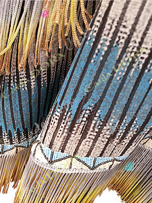 Tunique longue femme pour femme caftan bleu apache - Photo 2