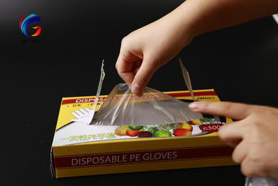 TUV Food Cleaning Disposable Plastic TPE Guantes Muestra gratis