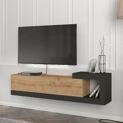 TV Cabinet PURE Eiche-Anthrazit 150x29,6x38,6cm - Foto 2
