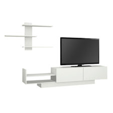 Tv-Möbel-Set lary Weiß 180x32x40cm