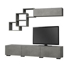 Tv-Möbel-Set louis Grau-Anthrazit 210x35x38cm