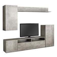 Tv-Möbel-Set peri Zement Grau 210x37x170cm