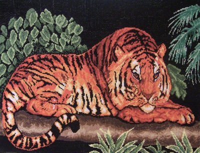 Tygrys Bengalski - obraz, haft krzyżykowy