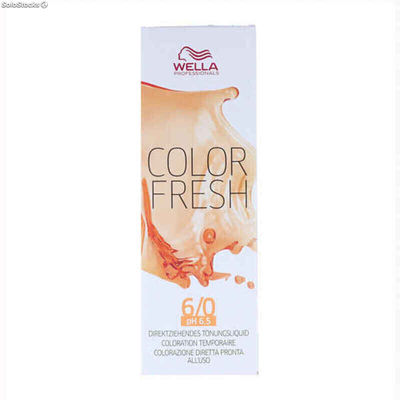 Tymczasowa Koloryzacja Color Fresh Wella Color Fresh Nº 6.0 (75 ml)
