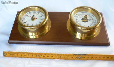 Uhr und barometer horizontal