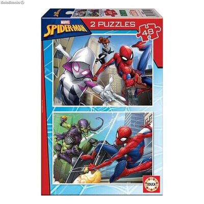 układanka puzzle Spiderman Educa Hero (2 x 48 pcs)