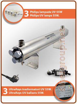 UltraRays UV Lamp Complete Set, 114lt/min. - 165W - 1-1/2&amp;quot; - Foto 2