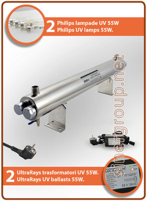 UltraRays UV Lamp Complete Set, 76lt/min. - 110W - 1&amp;#39;&amp;#39; - Foto 2