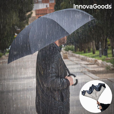 Umgekehrt Zusammenklappbarer Regenschirm InnovaGoods - Foto 2