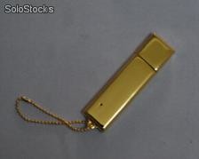 unidad flash usb de metal en oro