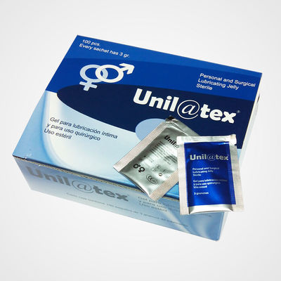 Unilatex Gel, sobres monodosis de lubricante estéril
