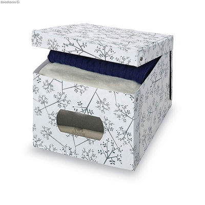 Uniwersalne pudełko Domopak Living 916050 Biały Biały/Szary Karton 42 x 50 x 31
