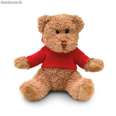 Urso de peluche com t-shirt vermelho MIMO7375-05