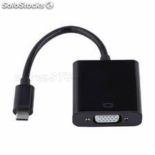 USB 3.1 Type C to VGA Adapter for Macbook Laptop
