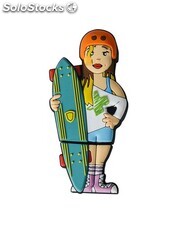 USB Chica joven Skater Monopatín Longboard PVC Soft Memoria USB de personajes