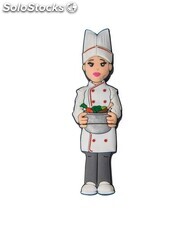 USB Cocinera Chef Jefe de cocina PVC Soft Memoria USB de personajes Profesiones