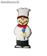 USB Cocinero Chef Jefe de cocina PVC Soft Memoria USB de personajes Profesiones
