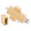 USB de bambú con forma de cruz - 1