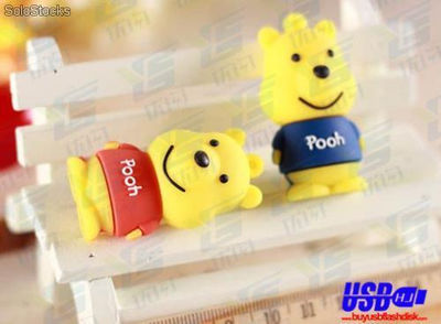 Usb de goma unidad Oso Pooh regalos publicitarios forma personalizados 8gb - Foto 3