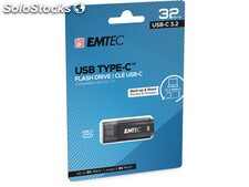 Usb FlashDrive 32GB Emtec D400 usb-c 3.2 (80MB/s)