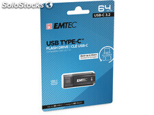 Usb FlashDrive 64GB Emtec D400 usb-c 3.2 (80MB/s)