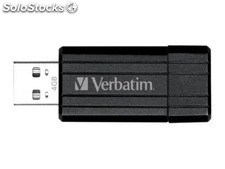 USB FlashDrive 8GB Verbatim PinStripe (Schwarz/Black) 49062