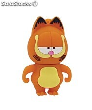 USB Garfield Gato vago PVC Soft Memoria USB Personajes de animación divertidos