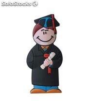 USB Graduado Universidad PVC Soft Memoria USB de personajes divertidos de 8-16GB