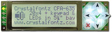Usb-lcd-Modul CFA635-tfe-ku - 20x4 Zeichen, 6 Tasten