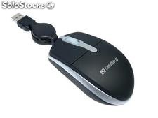 Usb Mini Mouse avec cable retractable