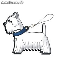 USB Perro West Highland PVC Soft Memoria USB de mascotas y animales divertidos