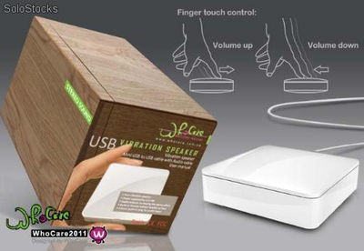 Usb portable mini box vibration speaker uv 0003 WhoCare