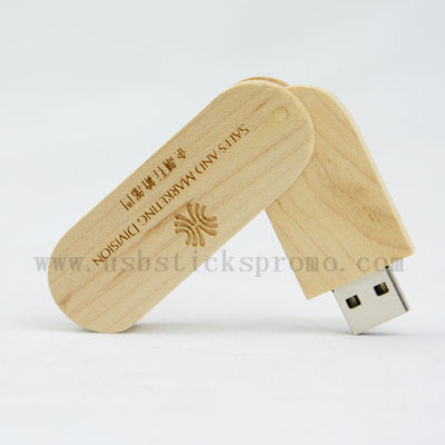 USB Stick Holz Swivel mit Gravur- USB Stick Holz Swivel- USB Stick mit Gravur- G