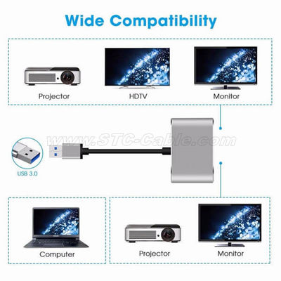 USB3.0 to vga hdmi 1080P Video Graphics Cable Adapter Converter - Foto 3
