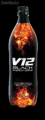 v12 Black Energy Drink Pet 1 Litro