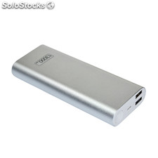 Vakoss powerbank 13000 mAh aluminiowy czarny/srebrny