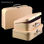 Valises en carton à décorer-Set de 3 valises gigogne - 1